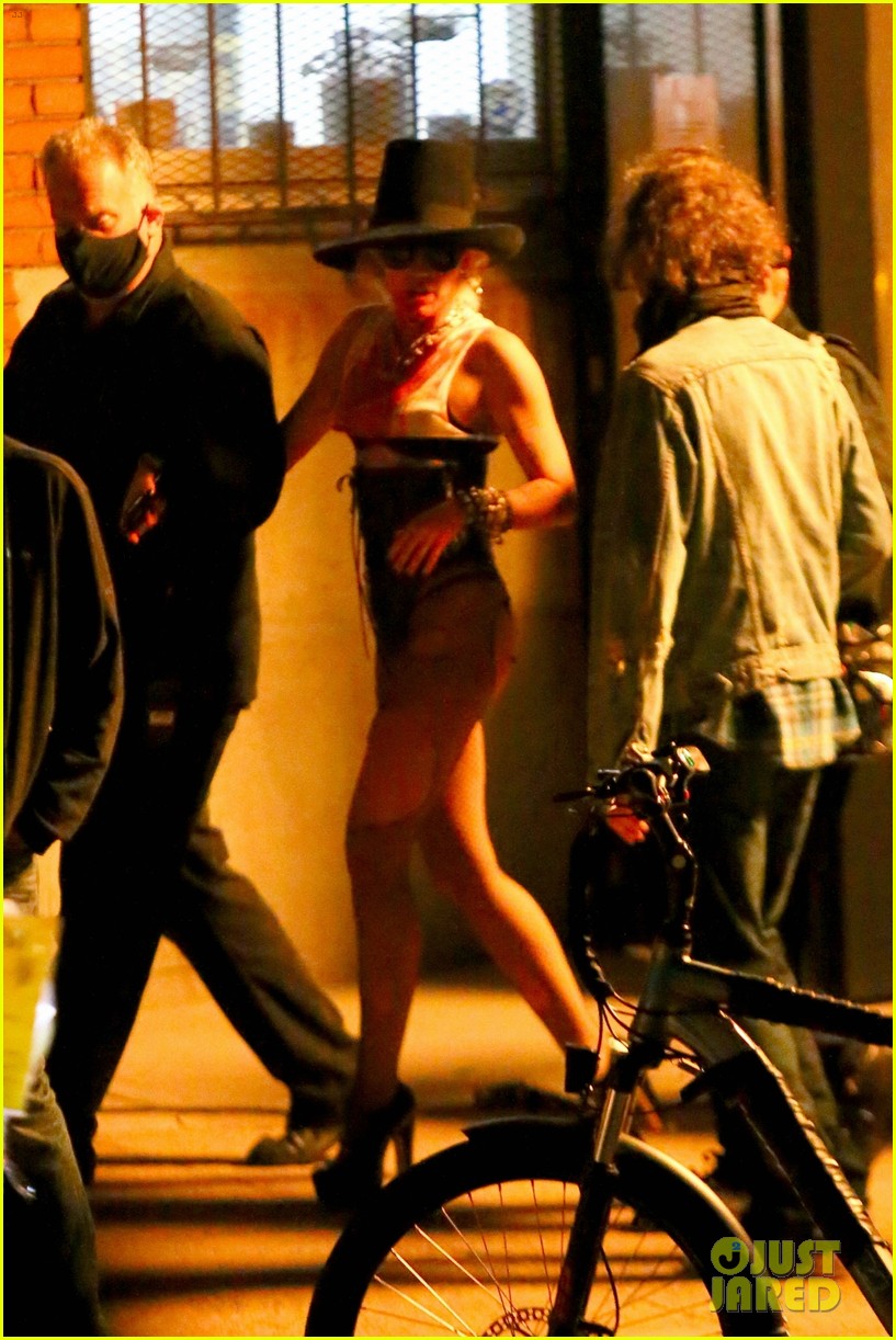 Miley Cyrus Steps Out Covered in Blood During Dua Lipa Video Shoot