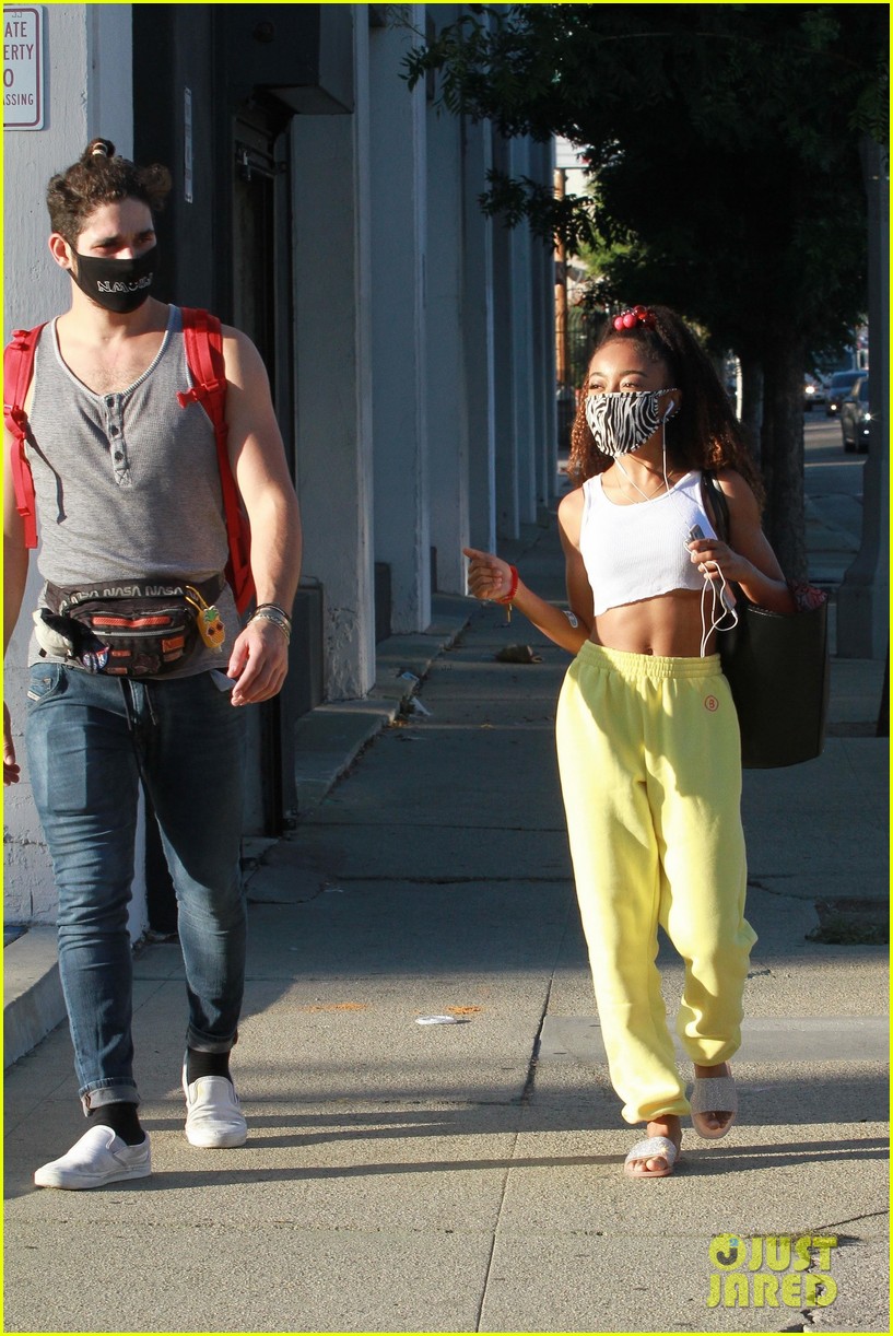 Skai Jackson Wears Multiple Animal Prints For 'DWTS' Dance Rehearsal