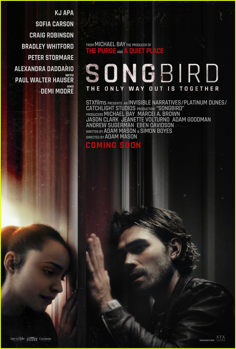 KJ Apa & Sofia Carson Star In Intense 'Songbird' Trailer - Watch Now!