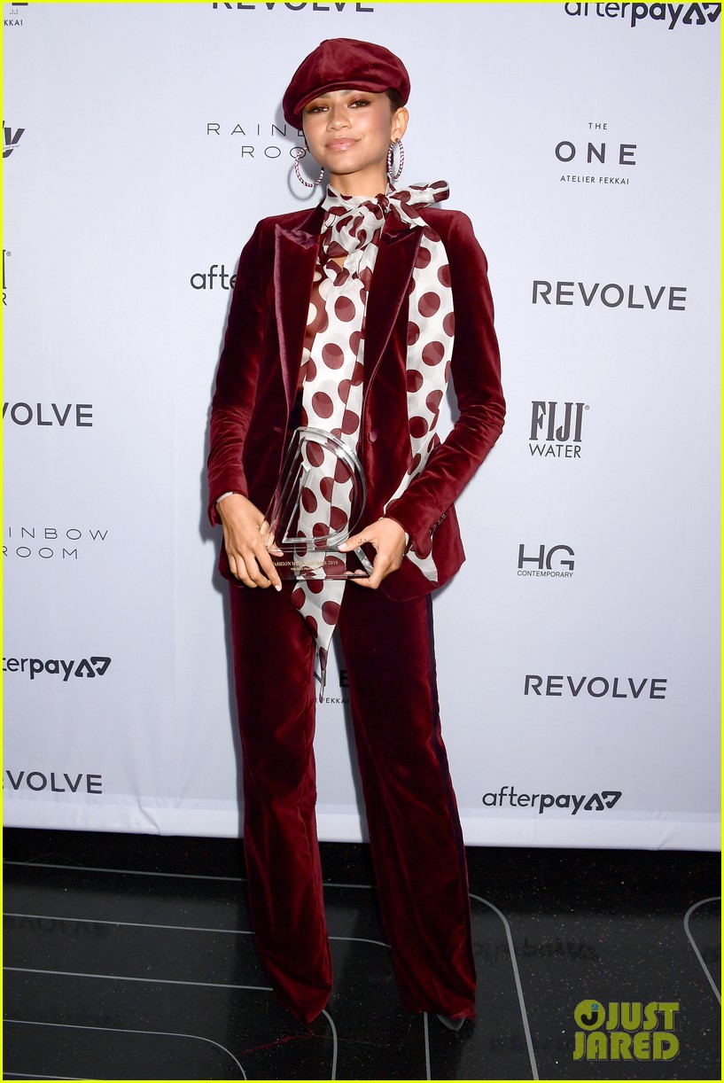 Zendaya Honored With Visionary Award At Green Carpet Fashion Awards 2020