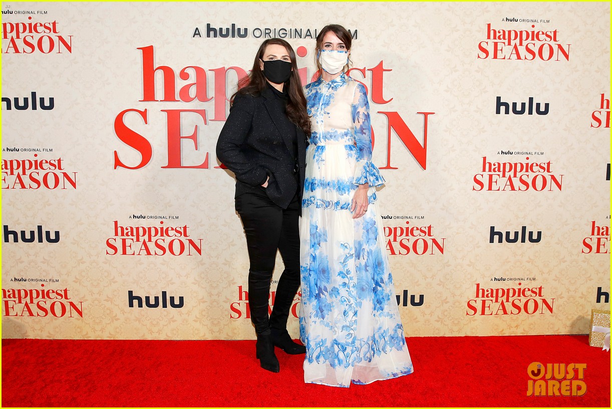 Kristen Stewart Wears LBD To 'Happiest Season' Drive-In Premiere