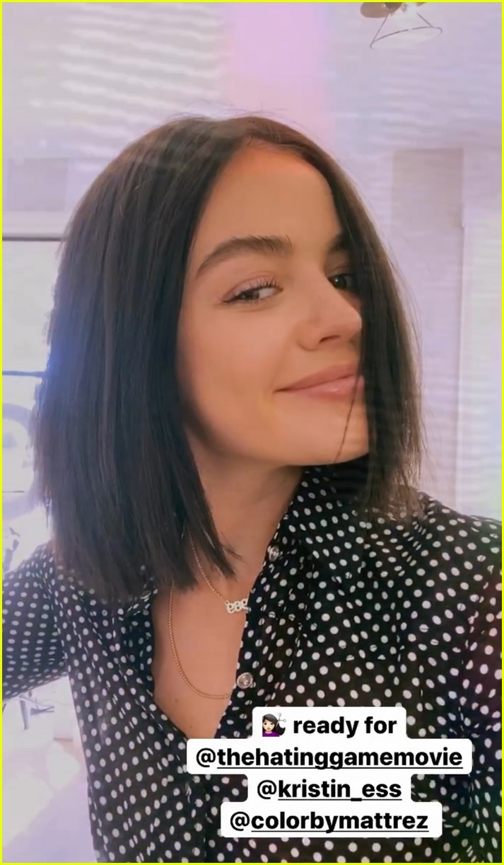 Lucy Hale Is Back To Brunette Before Filming 'The Hating Game'!