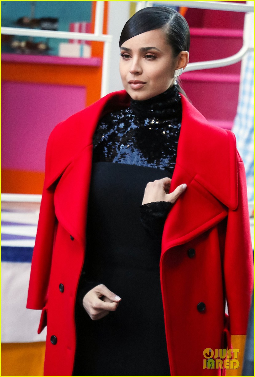 Sofia Carson Pre-Tapes a Macy's Thanksgiving Day Parade Segment