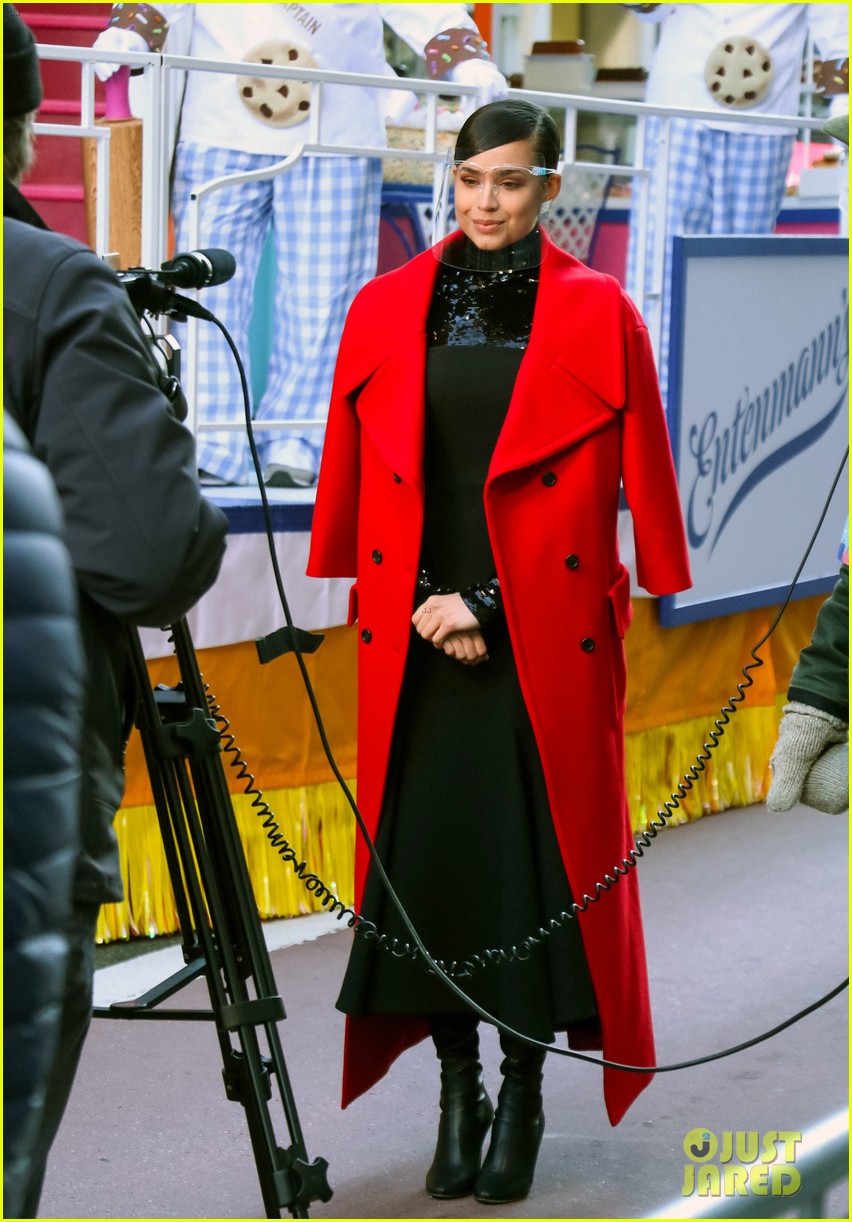 Sofia Carson Pre-Tapes a Macy's Thanksgiving Day Parade Segment