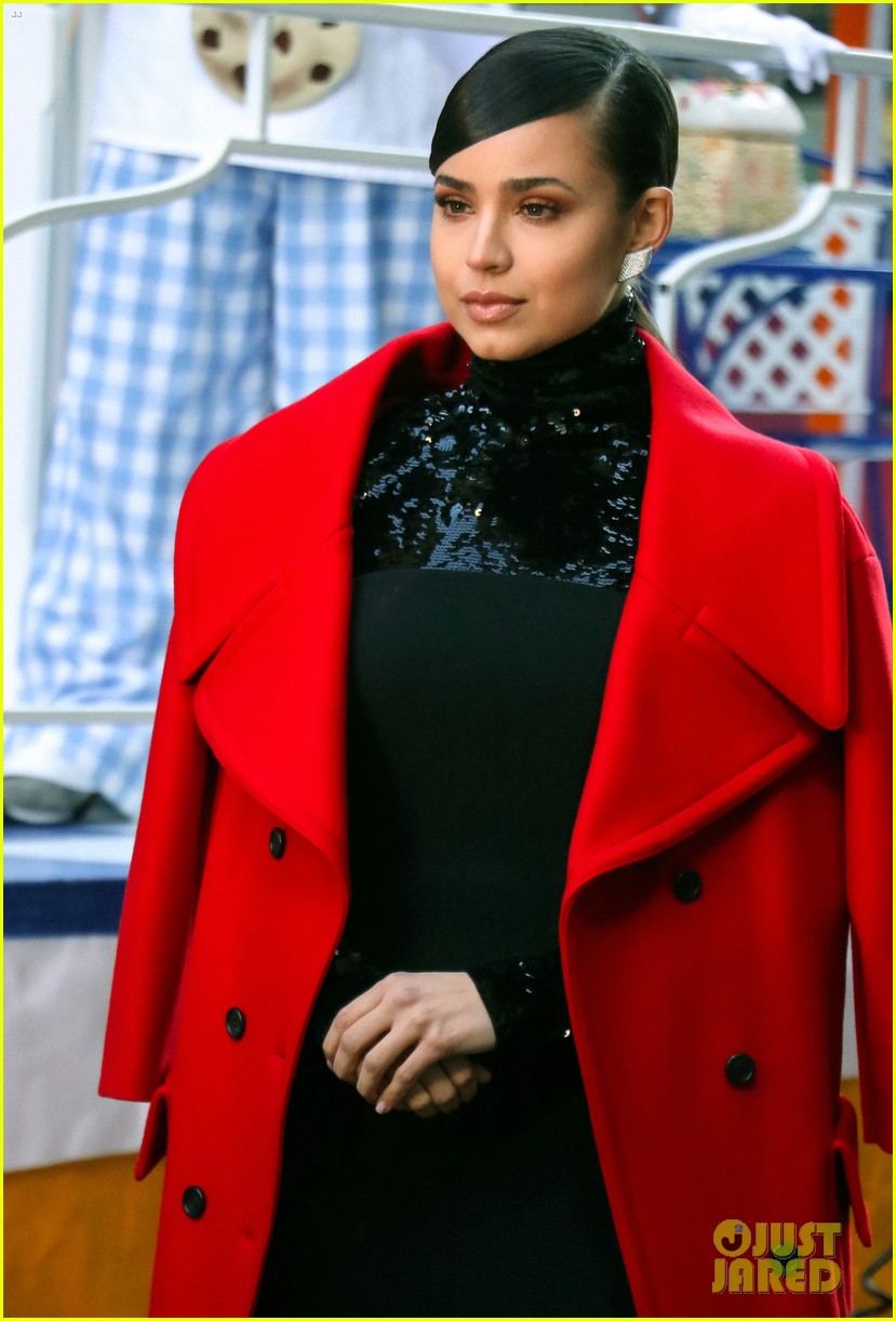 Sofia Carson Pre-Tapes a Macy's Thanksgiving Day Parade Segment