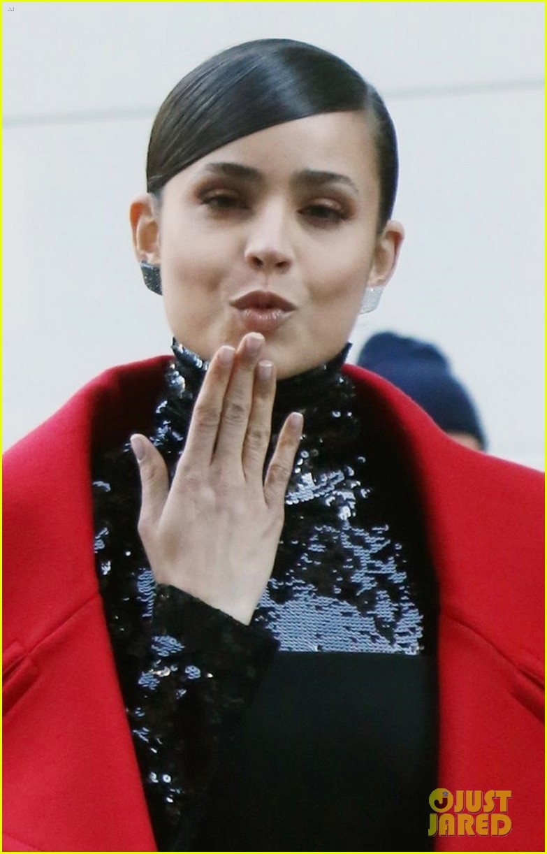 Sofia Carson Pre-Tapes a Macy's Thanksgiving Day Parade Segment