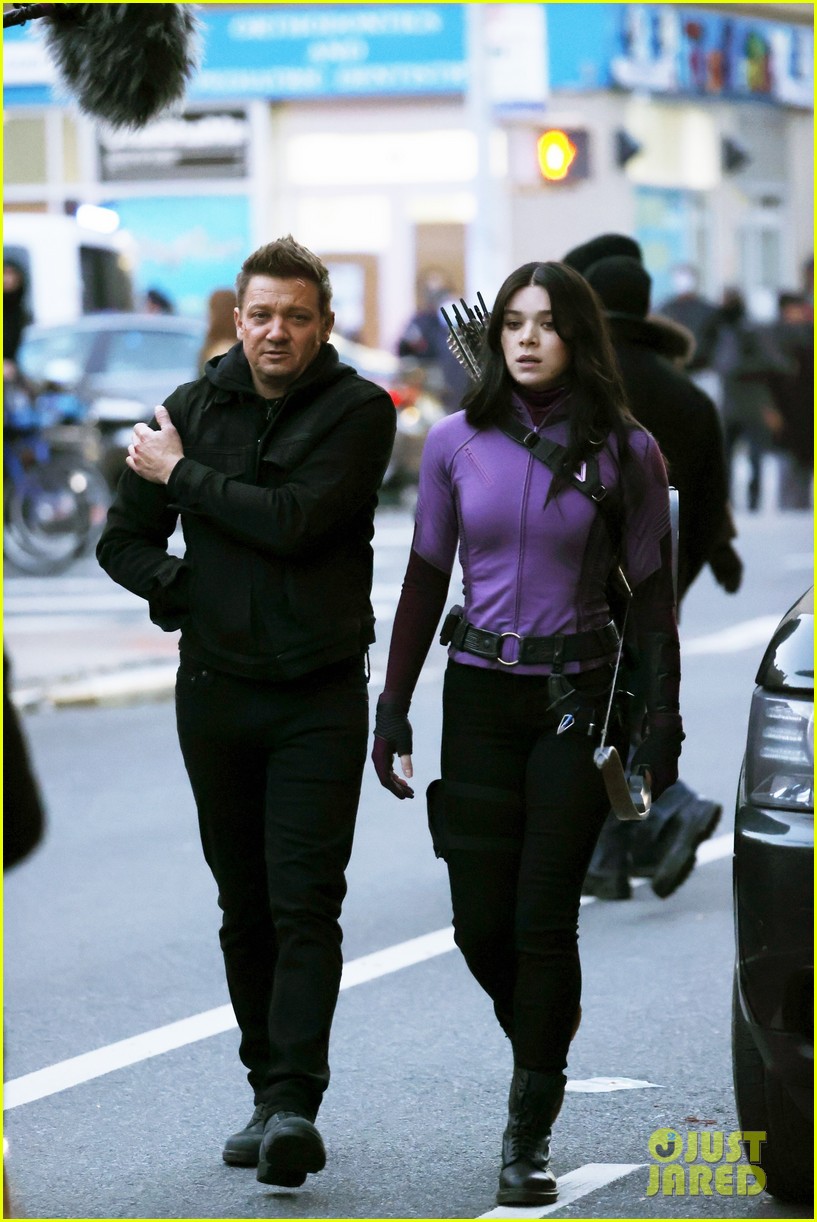 Hailee Steinfeld Looks Cool While Filming 'Hawkeye' TV Series
