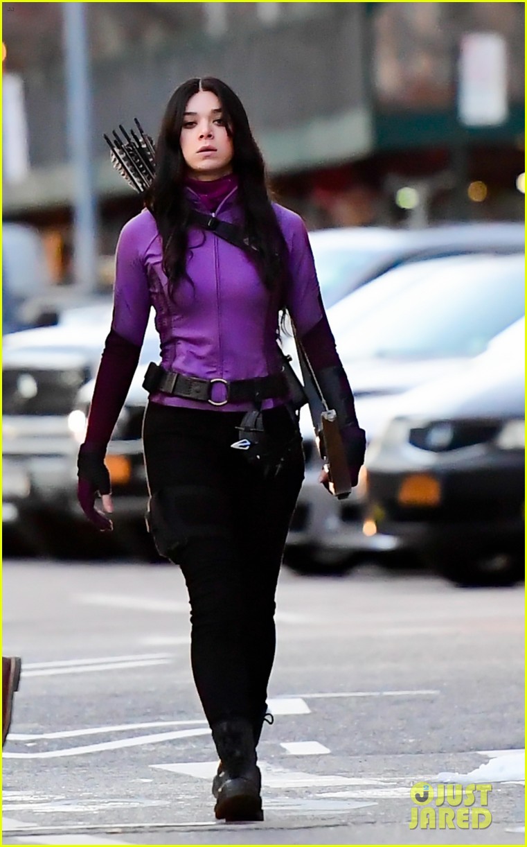 Hailee Steinfeld Turns Into Kate Bishop On 'Hawkeye' Set In NYC