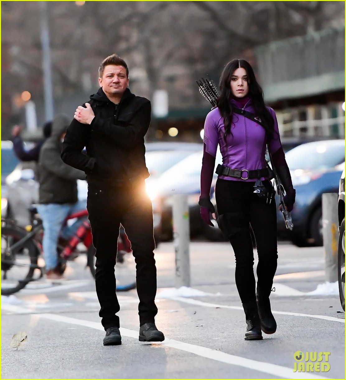 Hailee Steinfeld Turns Into Kate Bishop On 'Hawkeye' Set In NYC