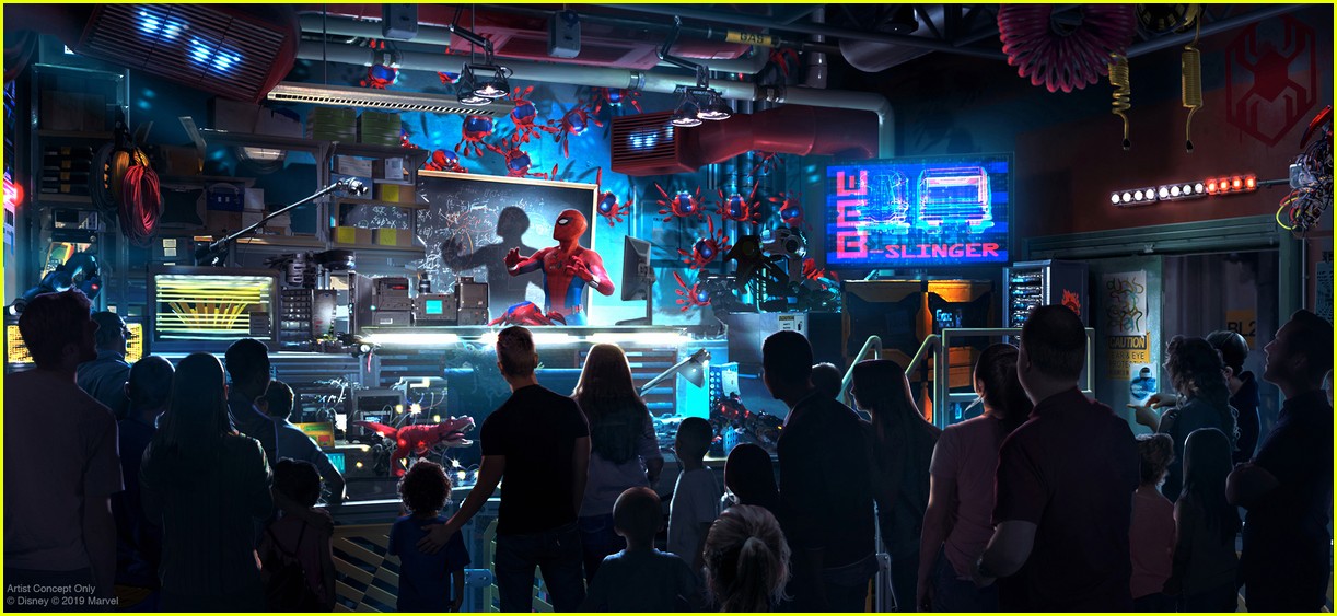 Disneyland Shares First Look at Tom Holland In New Web Slingers Ride at Avengers Campus