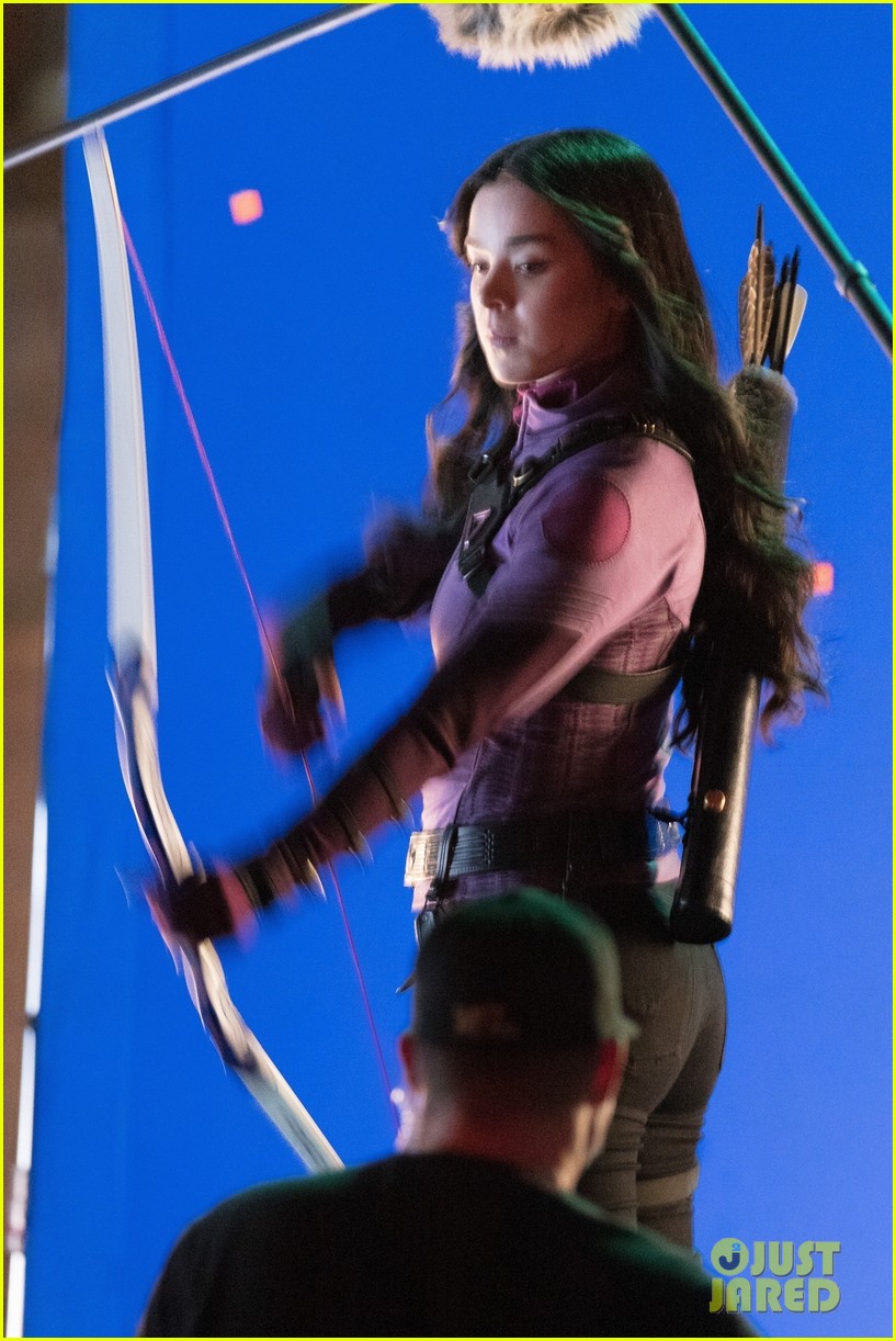 Hailee Steinfeld Is Back On 'Hawkeye' Set In First New Photos of the Year!