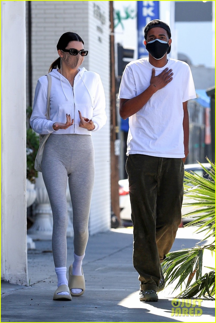 Kendall Jenner Picks Up Juice To Go With A Friend in West Hollywood