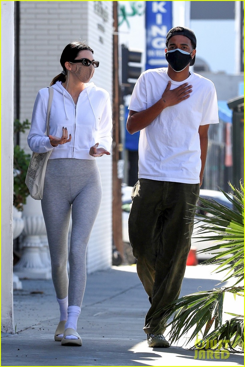 Kendall Jenner Picks Up Juice To Go With A Friend in West Hollywood