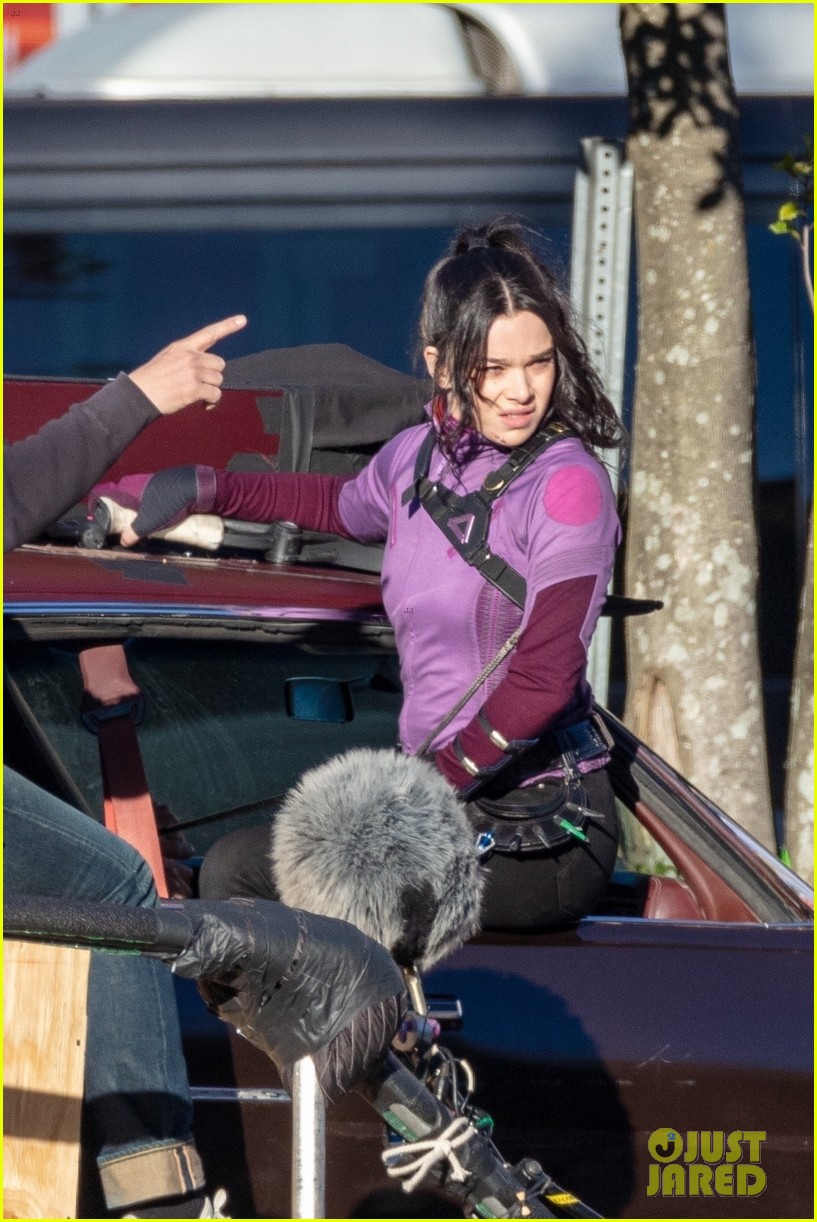 Hailee Steinfeld Continues Filming 'Hawkeye' Series With Co-Star Jeremy Renner - See The New Pics!