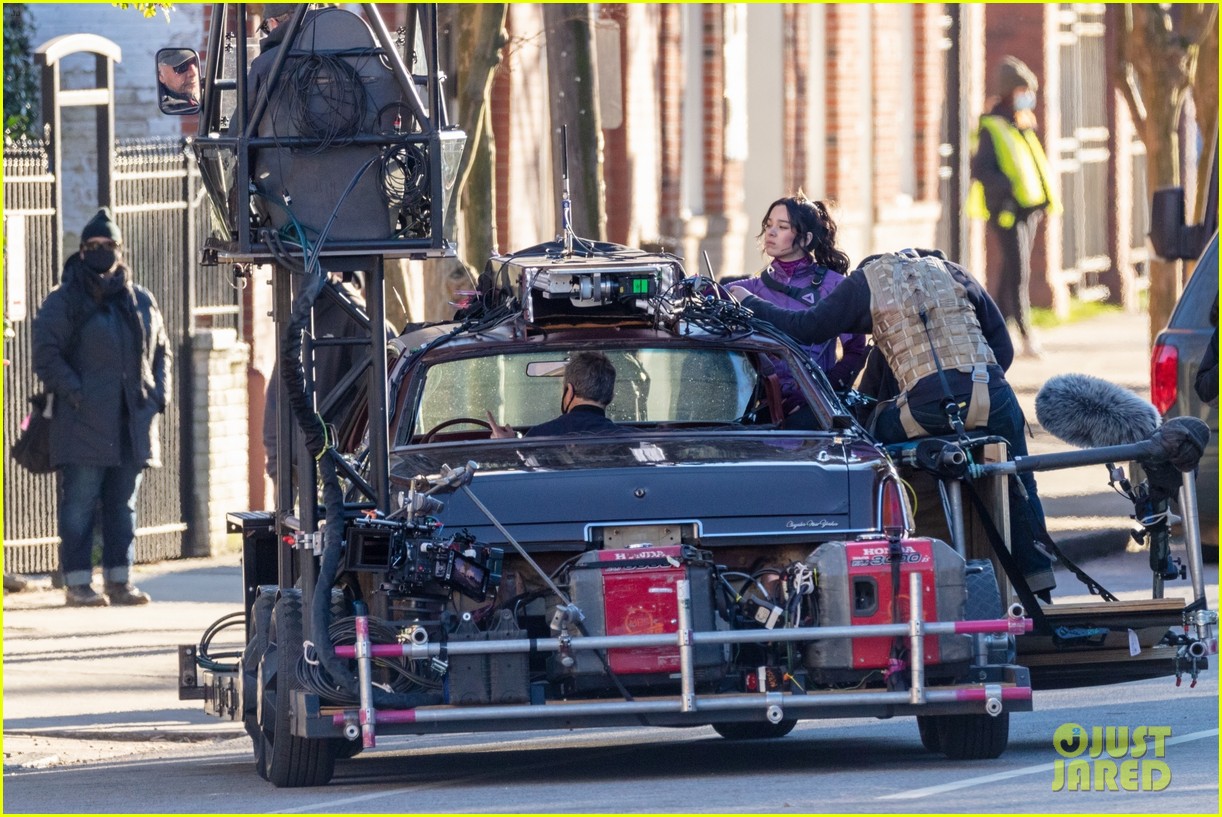 Hailee Steinfeld Continues Filming 'Hawkeye' Series With Co-Star Jeremy Renner - See The New Pics!