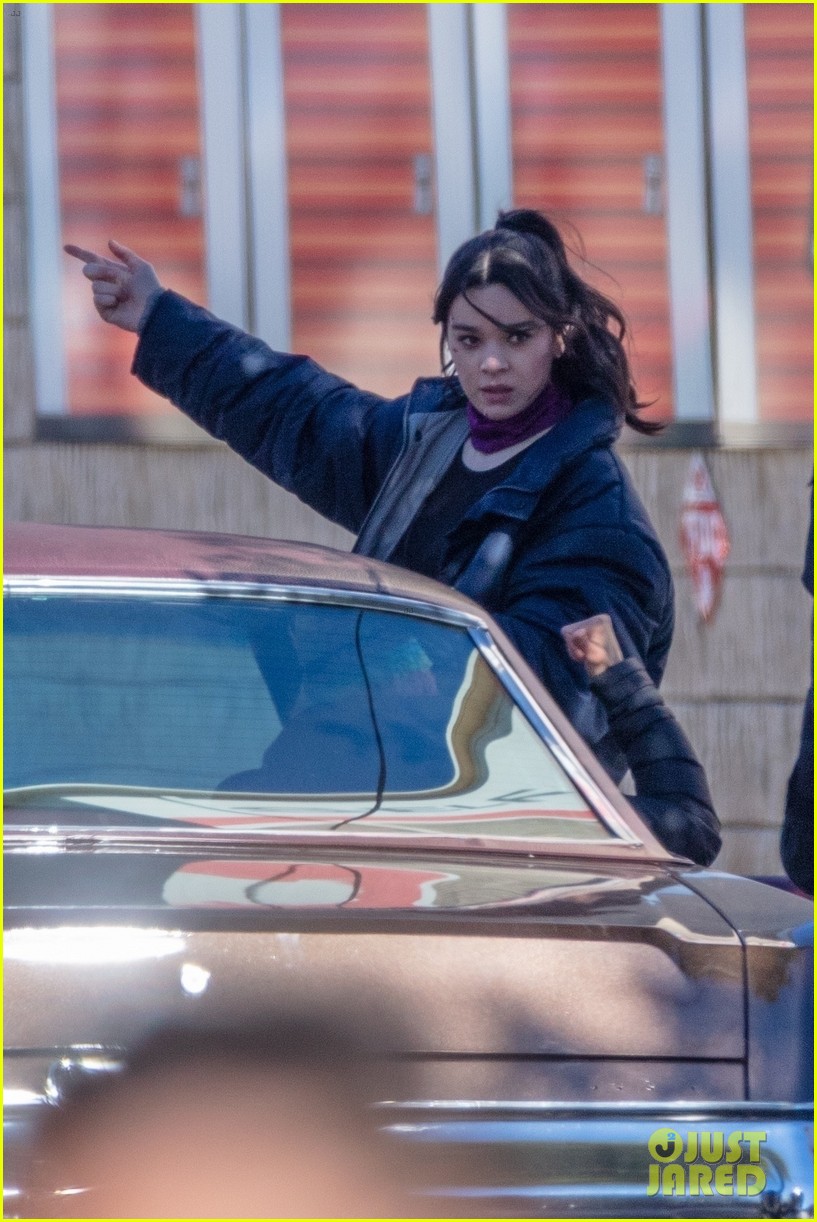 Hailee Steinfeld Continues Filming 'Hawkeye' Series With Co-Star Jeremy Renner - See The New Pics!