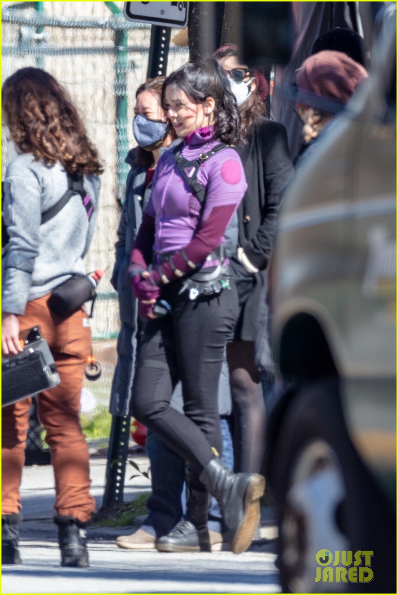 Hailee Steinfeld Continues Filming 'Hawkeye' Series With Co-Star Jeremy Renner - See The New Pics!