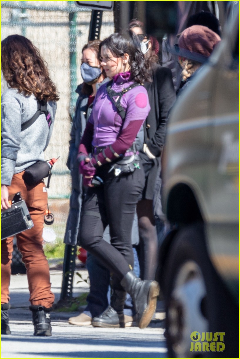 Hailee Steinfeld Continues Filming 'Hawkeye' Series With Co-Star Jeremy Renner - See The New Pics!