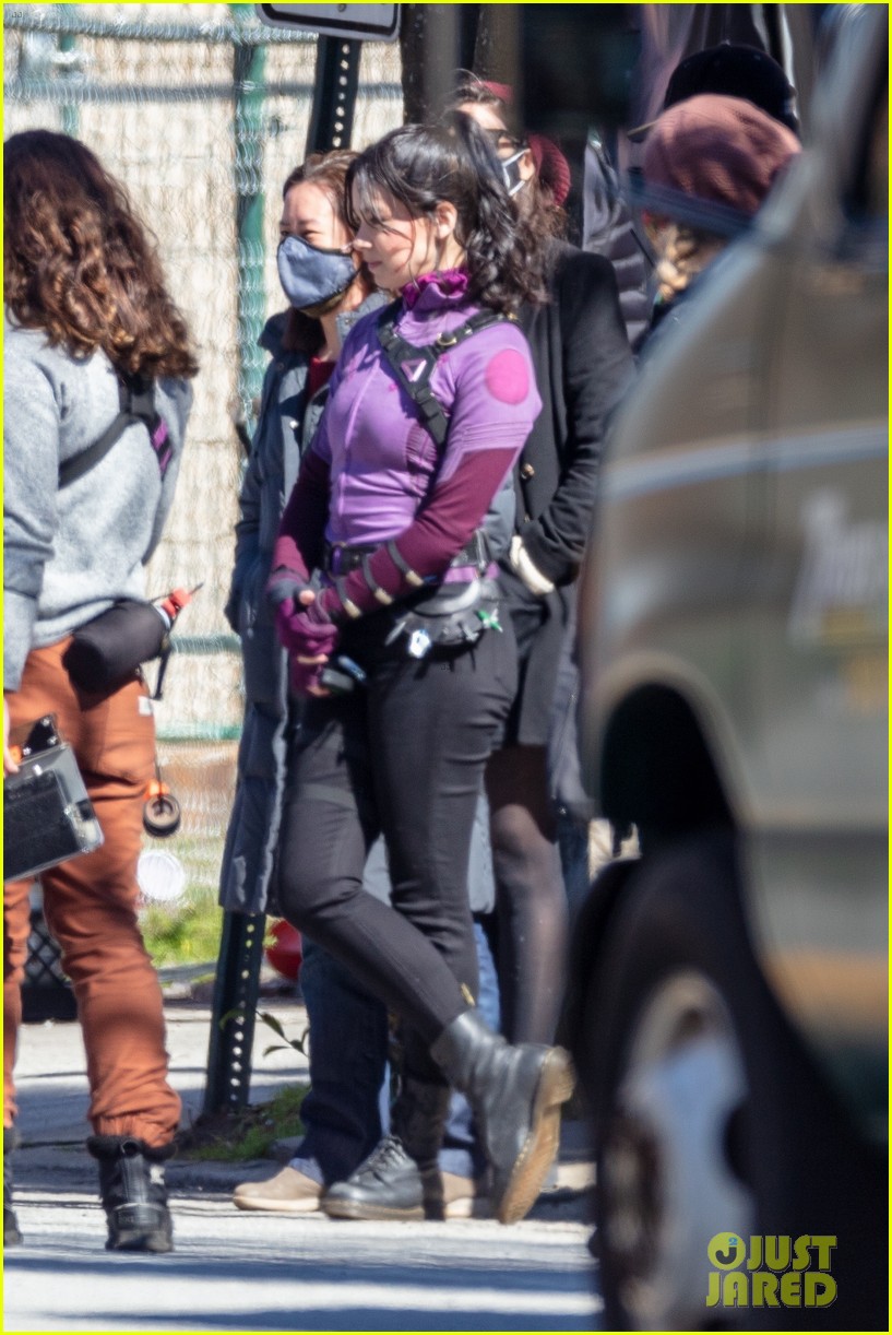 Hailee Steinfeld Continues Filming 'Hawkeye' Series With Co-Star Jeremy Renner - See The New Pics!