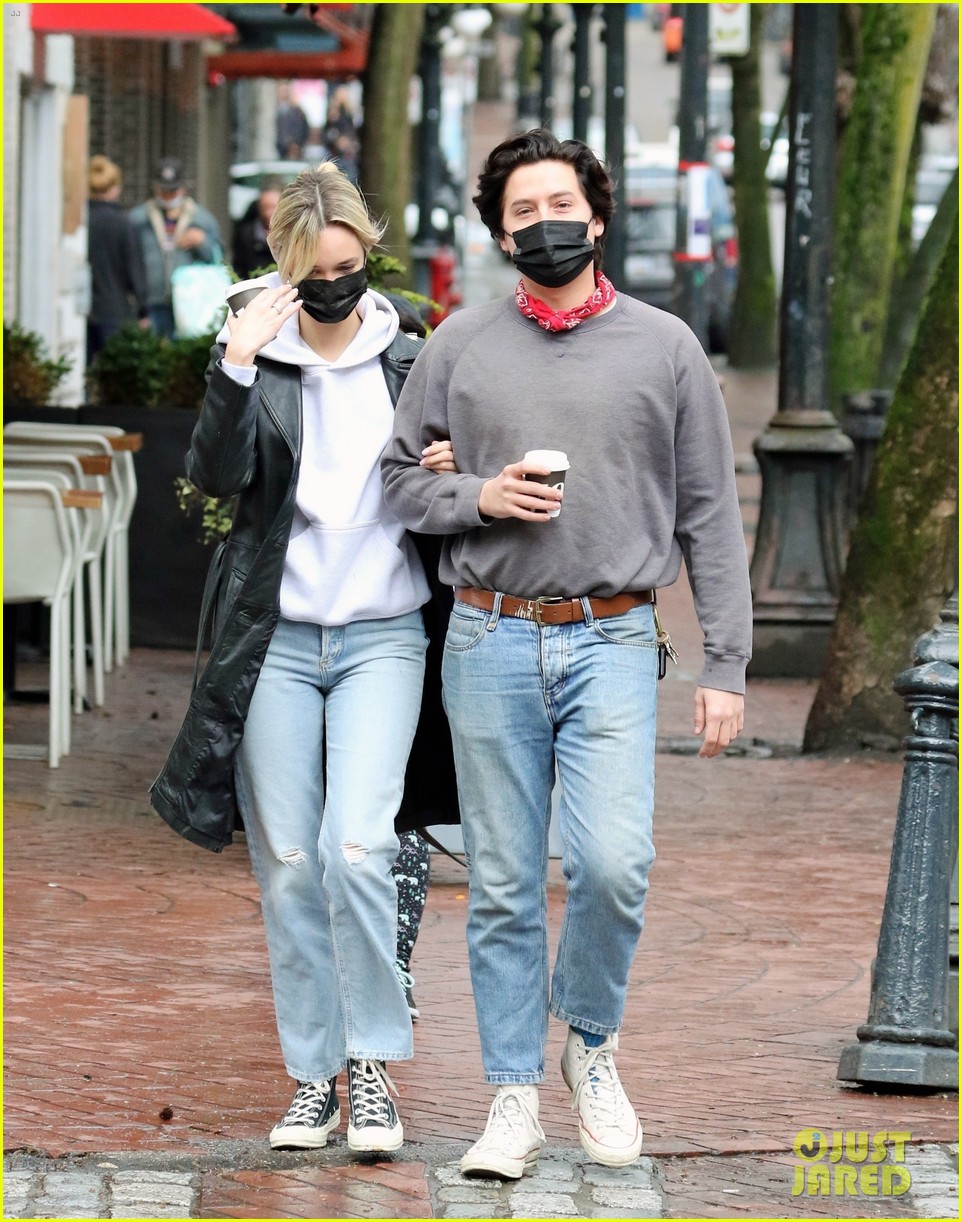 Cole Sprouse Enjoys a Morning Coffee Stroll With Reported New GF Ari Fournier