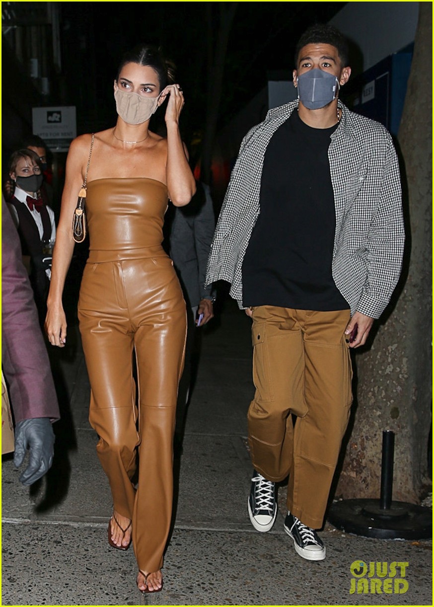 Kendall Jenner Rocks Leather Outfit for Date Night with Devin Booker
