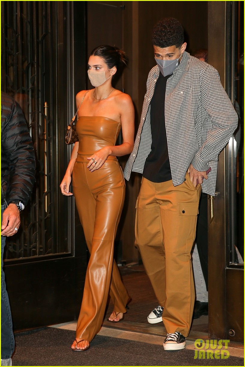 Kendall Jenner Rocks Leather Outfit for Date Night with Devin Booker