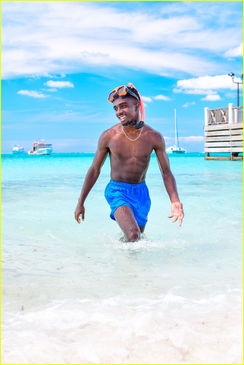 Caleb McLaughlin Enjoys Family Vacation After 'Concrete Cowboy' Premiere