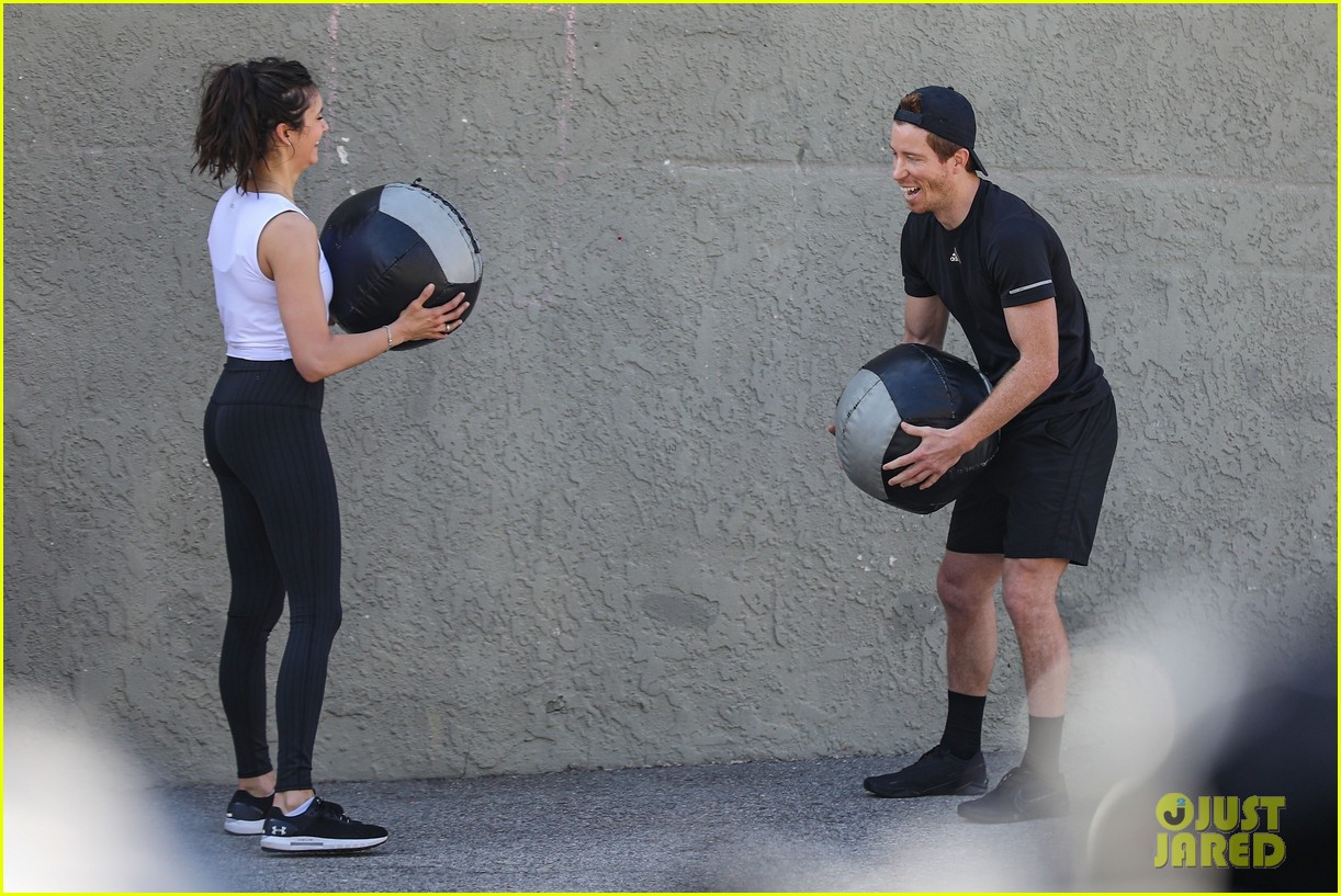 Nina Dobrev Kicks Off Weekend By Working Out with Shaun White