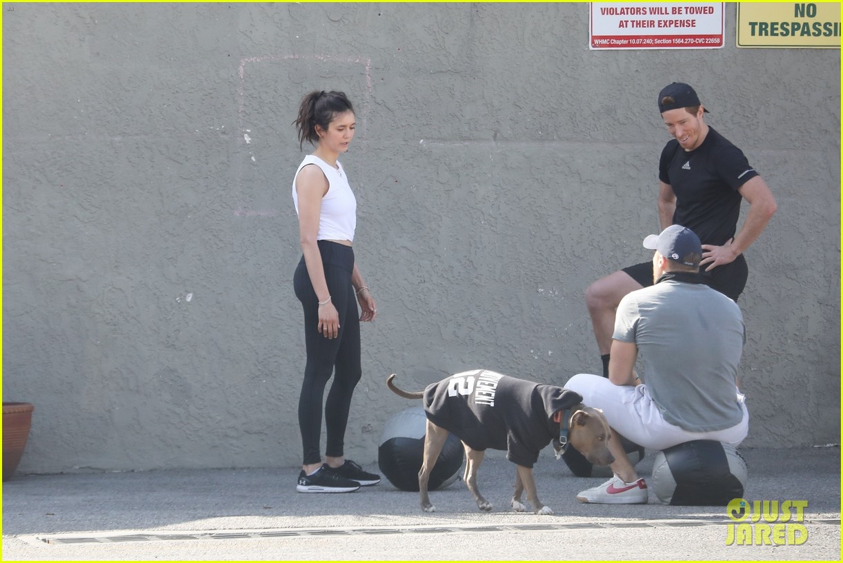 Nina Dobrev Kicks Off Weekend By Working Out with Shaun White