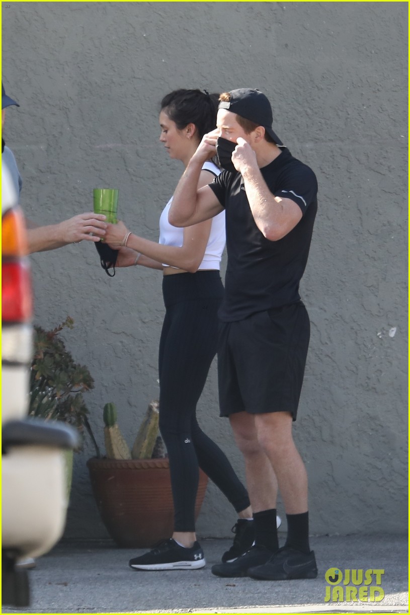 Nina Dobrev Kicks Off Weekend By Working Out with Shaun White