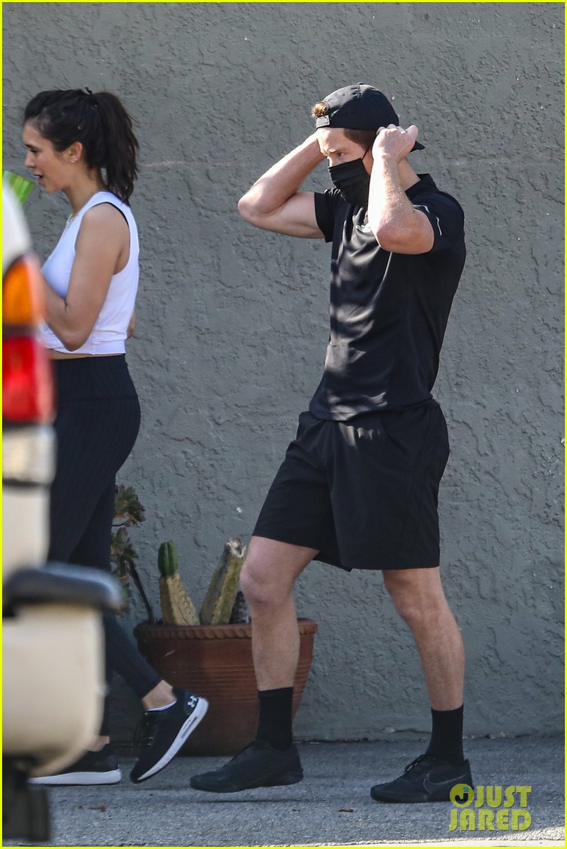 Nina Dobrev Kicks Off Weekend By Working Out with Shaun White
