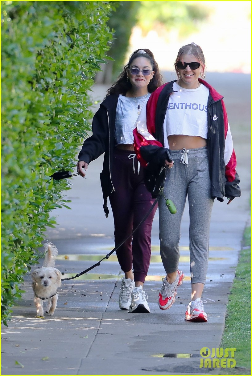 Vanessa Hudgens Enjoys An Early Morning Walk With GG Magree