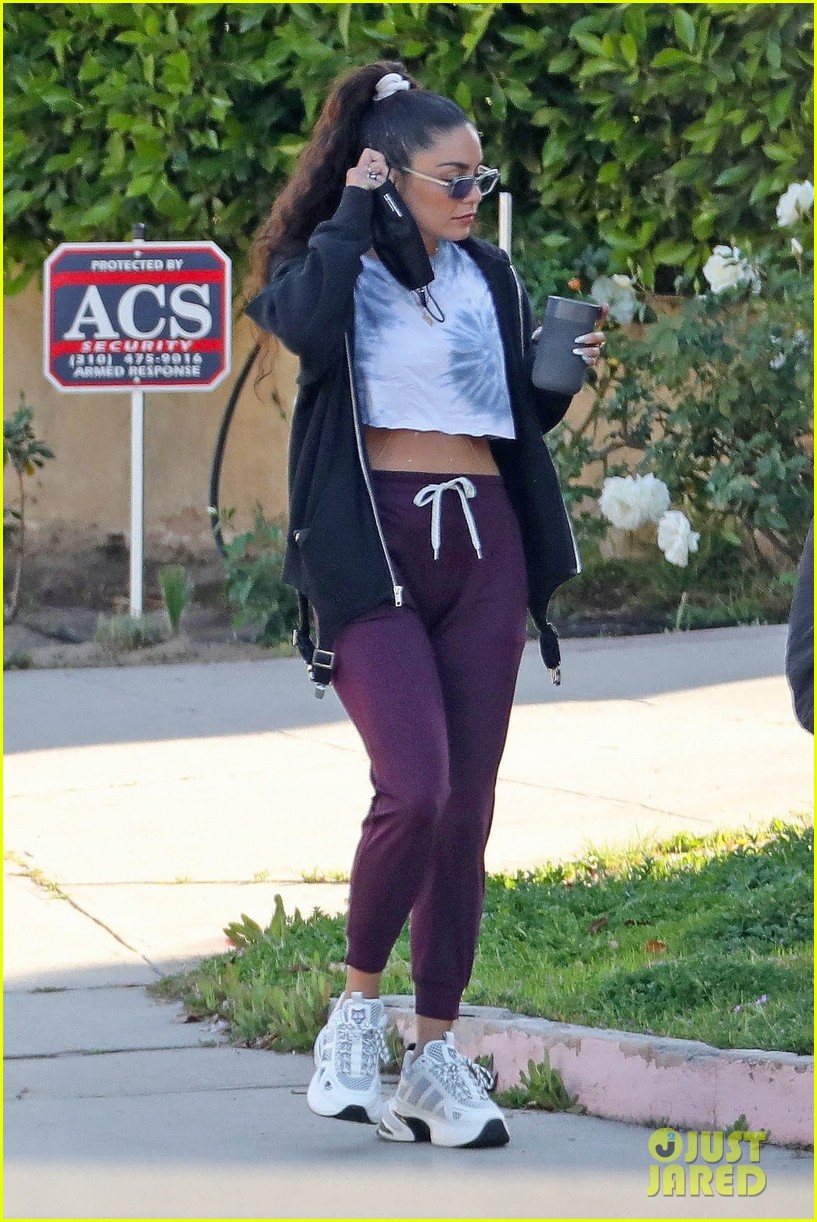 Vanessa Hudgens Enjoys An Early Morning Walk With GG Magree
