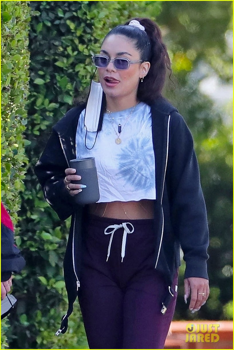 Vanessa Hudgens Enjoys An Early Morning Walk With GG Magree