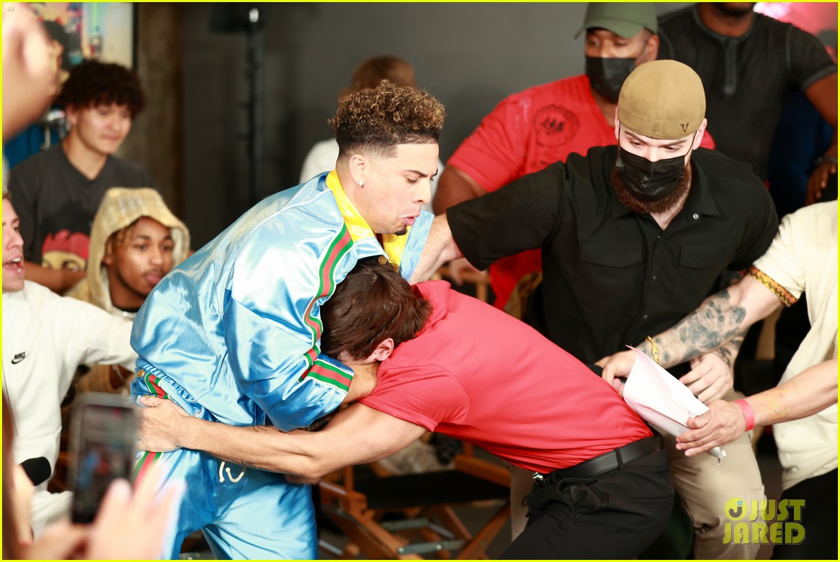 Bryce Hall & Austin McBroom Get Into Fight at Boxing Match Press Conference (Video)