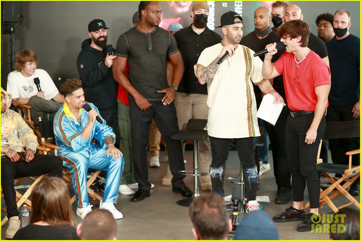 Bryce Hall & Austin McBroom Get Into Fight at Boxing Match Press Conference (Video)