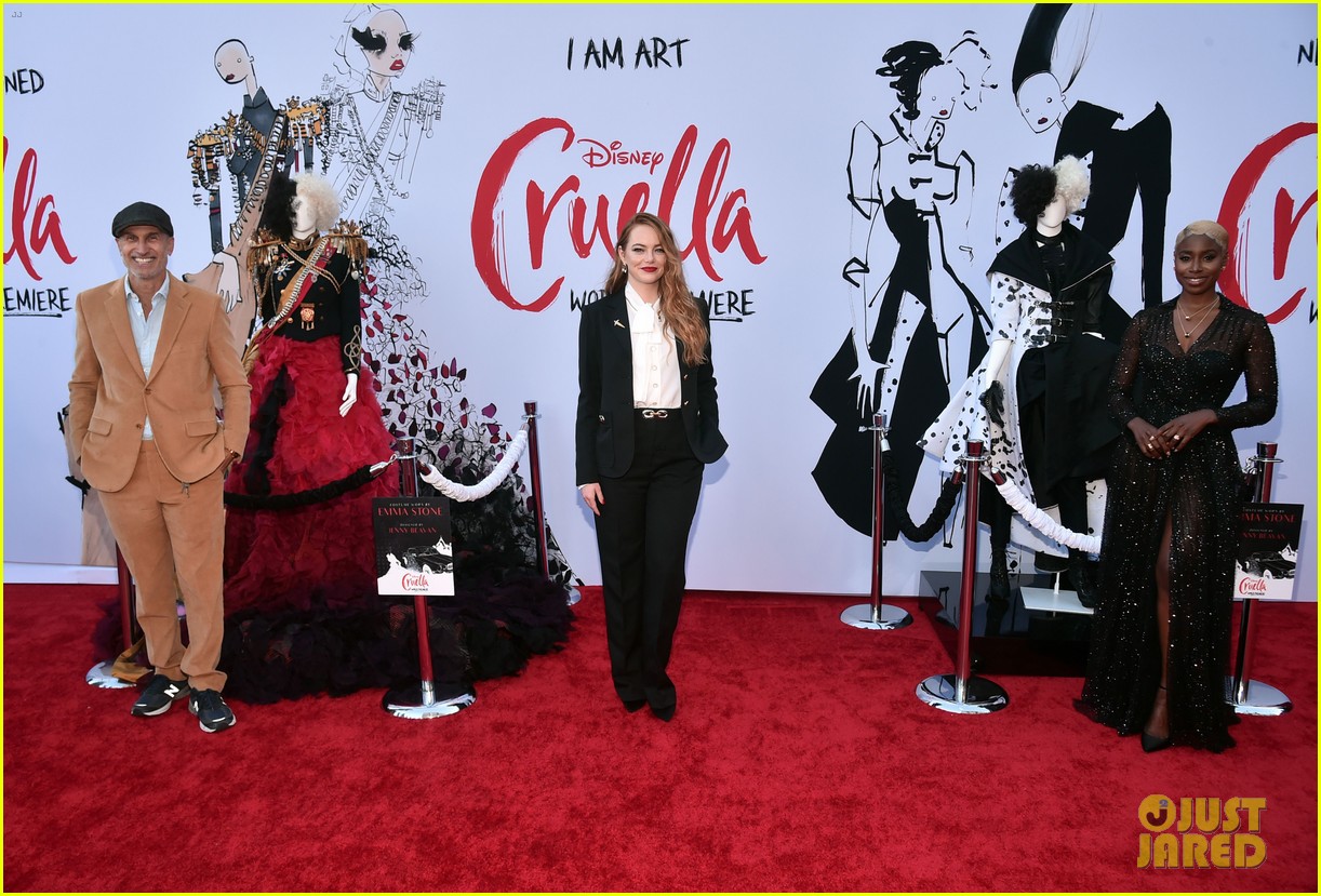Emma Stone & Kirby Howell-Baptiste Premiere Their New Movie 'Cruella'