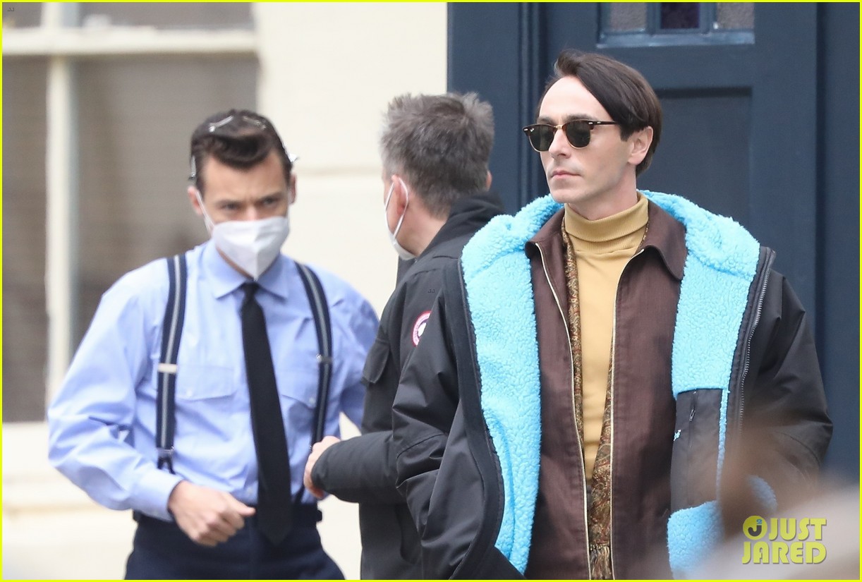 Harry Styles & David Dawson Spotted On Set Together for 'My Policeman'