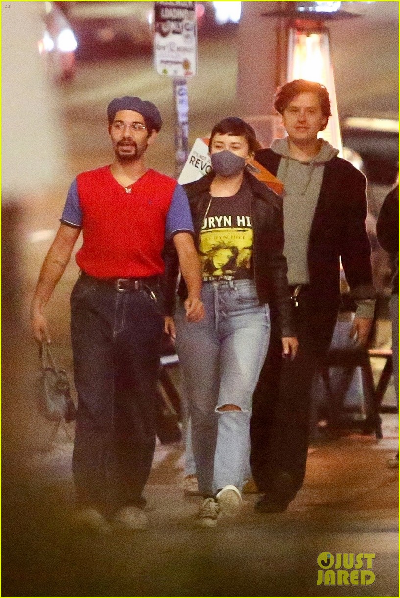 'Five Feet Apart' Co-Star Cole Sprouse & Haley Lu Richardson Grab Dinner with Friends