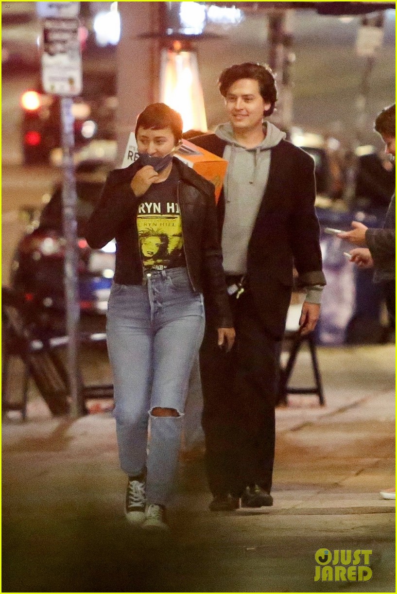 'Five Feet Apart' Co-Star Cole Sprouse & Haley Lu Richardson Grab Dinner with Friends