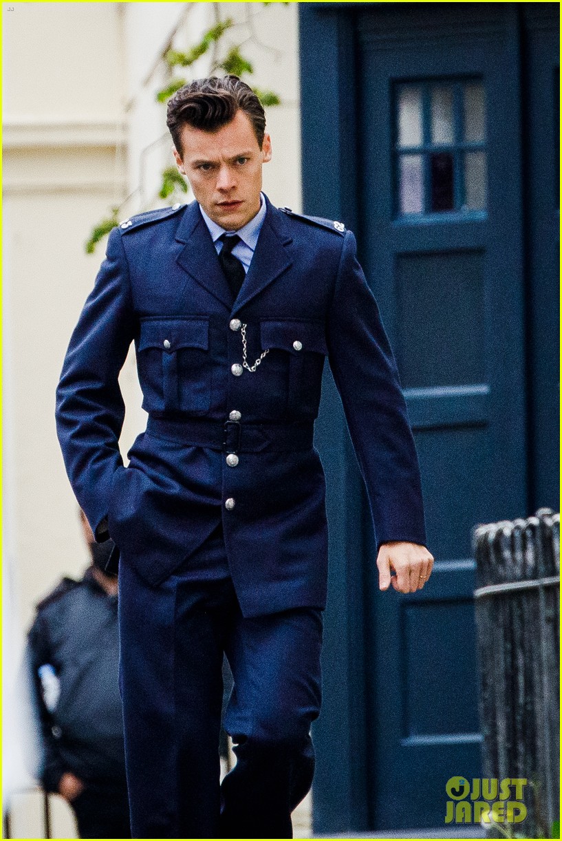 Harry Styles Wears Full Policeman Uniform in New Set Photos with David Dawson!