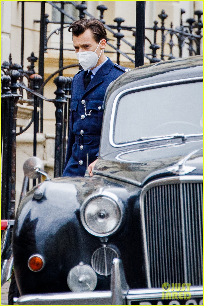 Harry Styles Wears Full Policeman Uniform in New Set Photos with David Dawson!