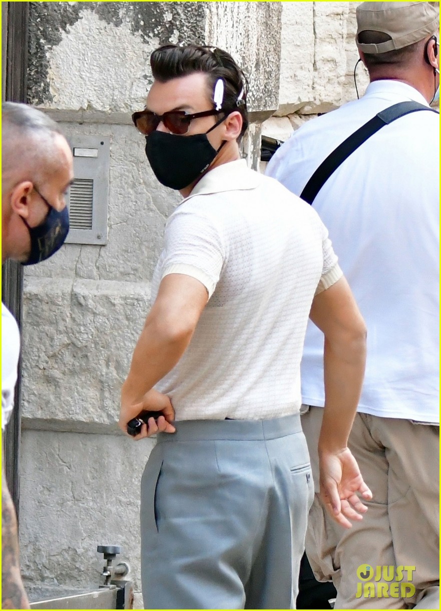 Harry Styles Joins David Dawson on the Set of 'My Policeman' in Venice!