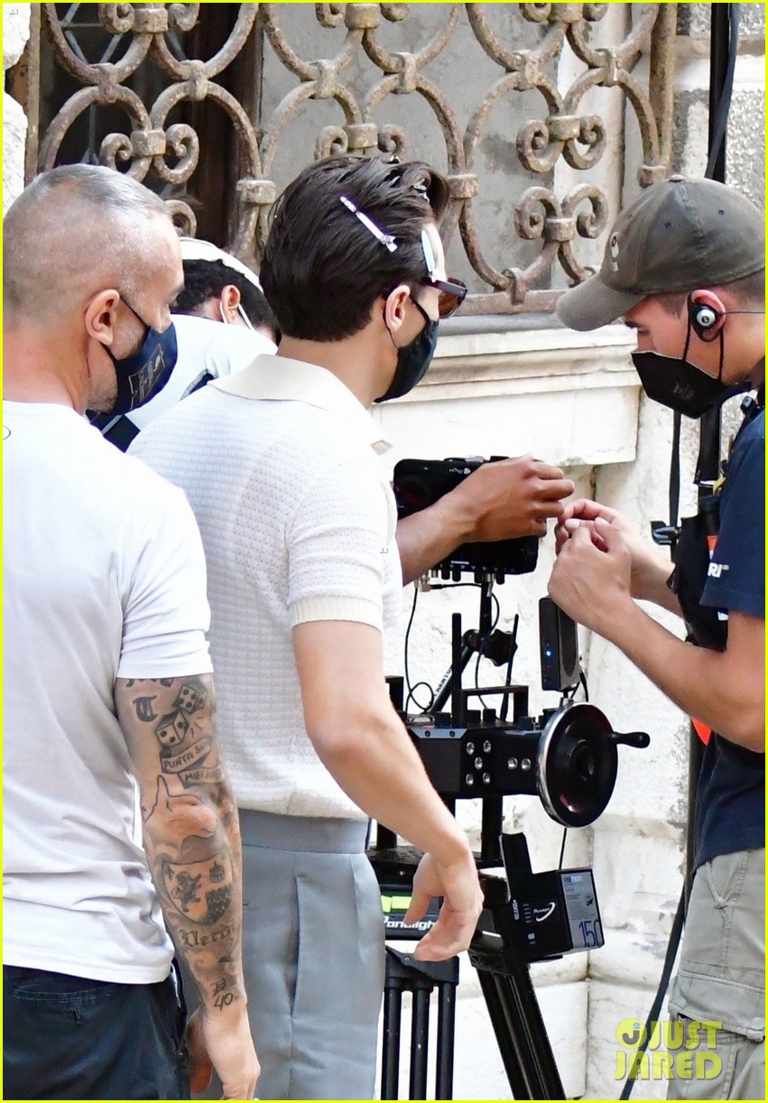 Harry Styles Joins David Dawson on the Set of 'My Policeman' in Venice!