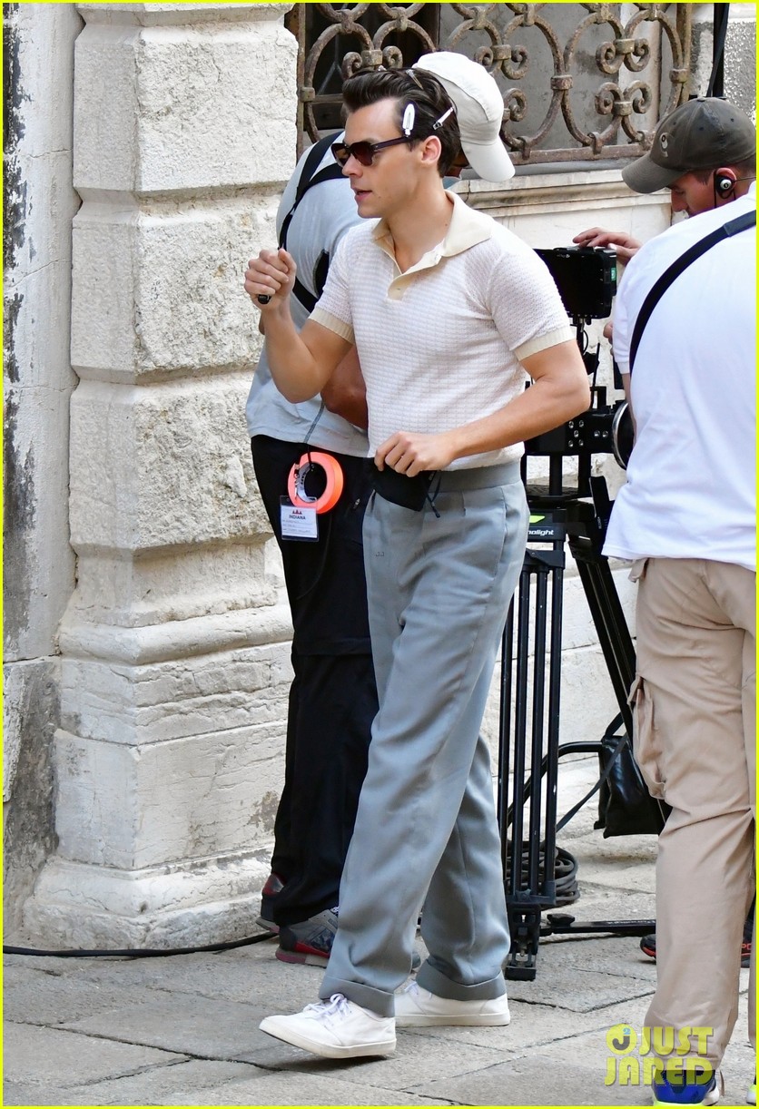 Harry Styles Joins David Dawson on the Set of 'My Policeman' in Venice!