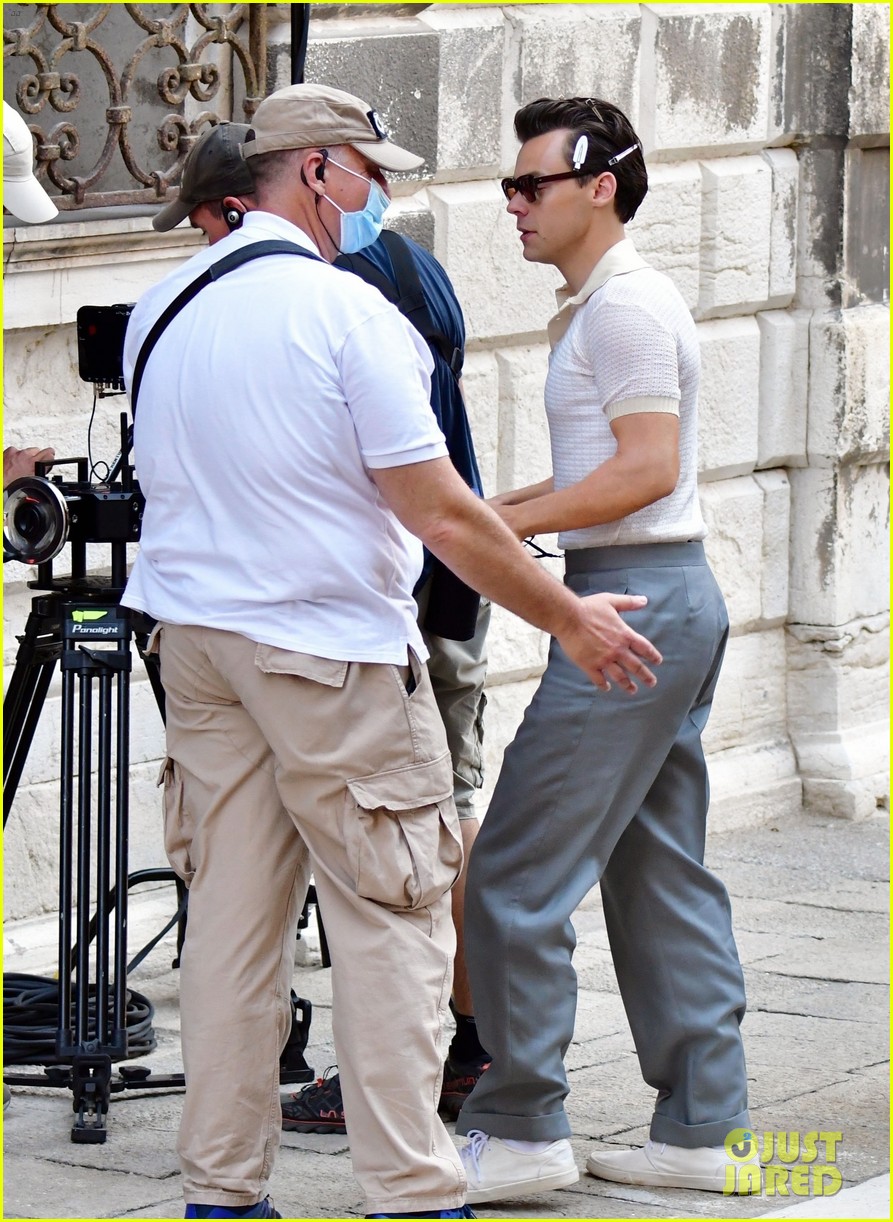 Harry Styles Joins David Dawson on the Set of 'My Policeman' in Venice!