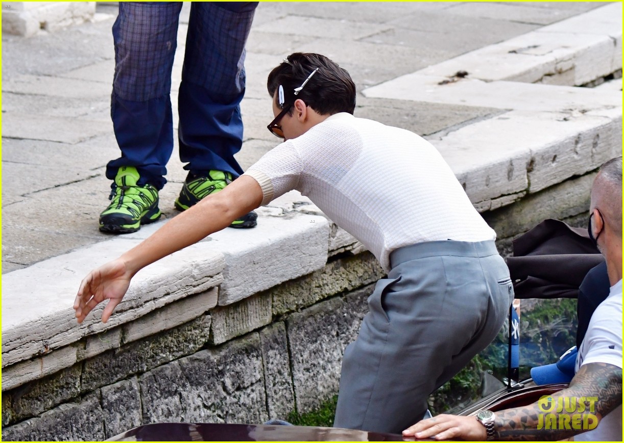 Harry Styles Joins David Dawson on the Set of 'My Policeman' in Venice!