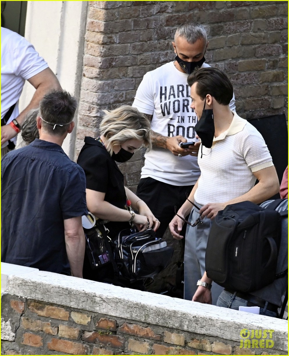 Harry Styles Joins David Dawson on the Set of 'My Policeman' in Venice!
