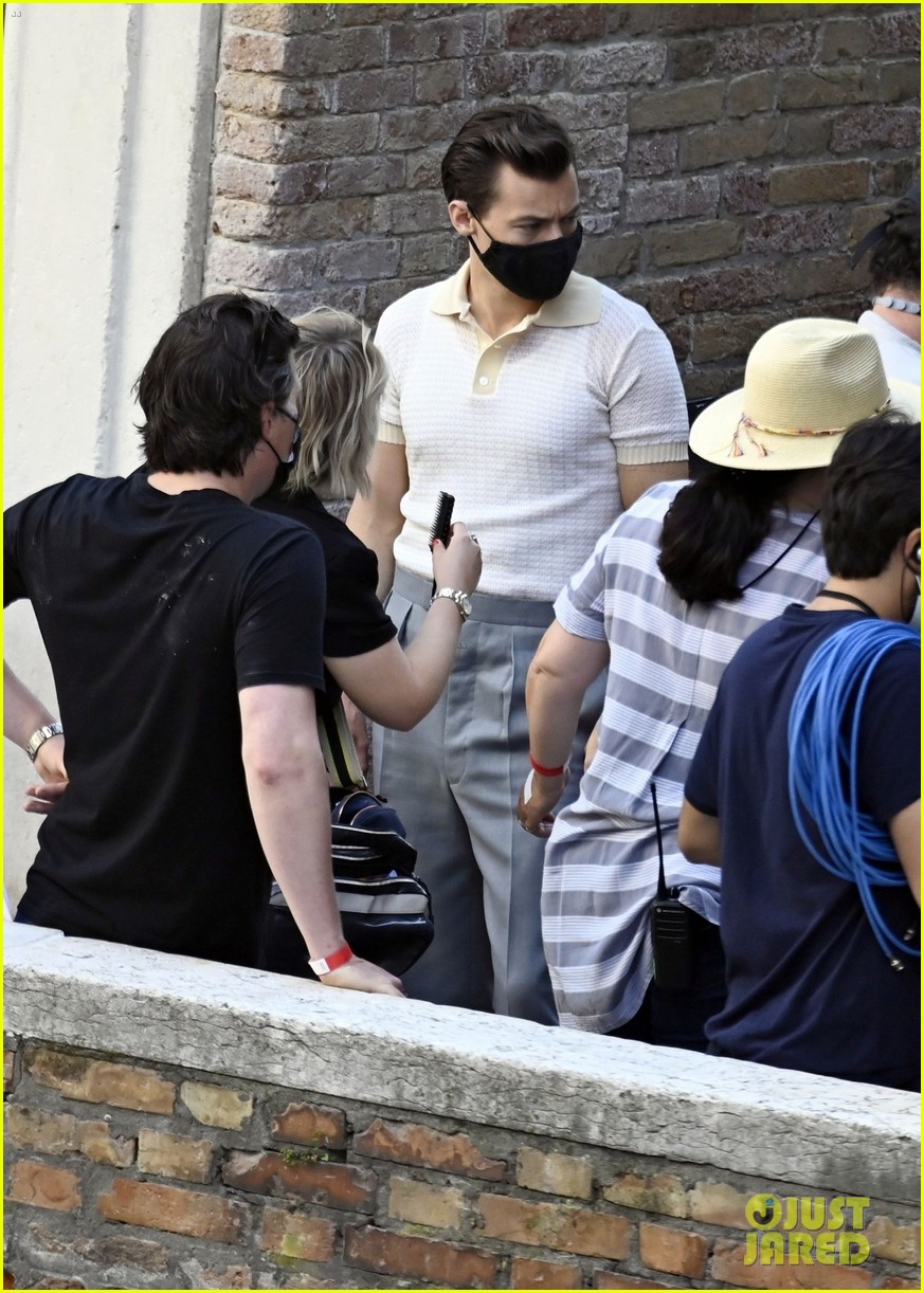 Harry Styles Joins David Dawson on the Set of 'My Policeman' in Venice!