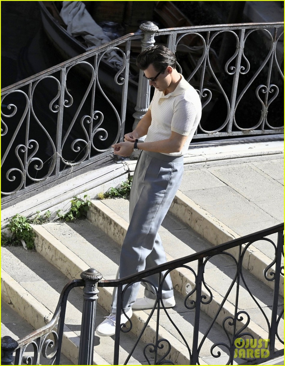 Harry Styles Joins David Dawson on the Set of 'My Policeman' in Venice!